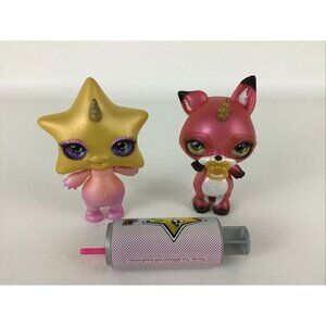 Poopsie Sparkly Critters Starlight Star & Cinnamon Fox 4" Lot MGA Figure Rare